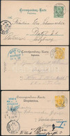 1898-1902 2 Db Sarajevo és 1 Db Mostar Képeslap 2kr Illetve 5kr Bérmentesítésekkel / 2 Sarajevo And 1 Mostar Postcards - Other & Unclassified