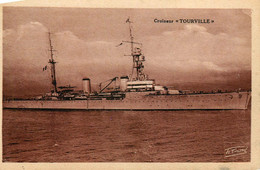 Thème Bateau * Navire De Guerre TOURVILLE * Croiseur * Marine Française - Guerra