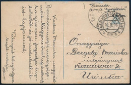 1916 Tábori Posta Képeslap "S.M.S. SZIGETVÁR" + "K.U.K. MARINEFELDPOSTAMT / POLA" - Other & Unclassified