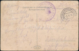 1916 Tábori Posta Képeslap "K.U.K. FESTUNGSVERPFLEGSMAGAZIN IN POLA" - Other & Unclassified