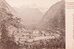 Cartolina - Saluti Da Riva Valdobbia - Val Grande Sesia - 1900 Ca. - Vercelli