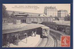 CPA Paris 75 Métro Métropolitain Circulé Gare - Métro Parisien, Gares