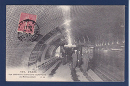 CPA Paris 75 Métro Métropolitain Circulé Gare - Métro Parisien, Gares