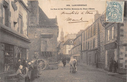 29-LANDERNEAU- LA RUE ET LES VIEILLES MAISONS DU PONT L'ELORN - Landerneau