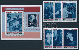 ** 1971 Albert Schweitzer Mi 801 A -806 A + Blokk Mi 271 A - Andere & Zonder Classificatie