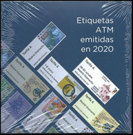 ESPAGNE SPANIEN SPAIN ESPAÑA 2020 YEAR BOOK WITH ALL ATM LABELS  TODOS LOS SELLOS ATM DEL AÑO MNH - Dienstmarken