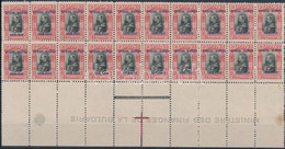 **, * 1913 A Balkáni Háború Vége ívszéli Húszastömb (7 Bélyeg Falcos) Mi 94 - Other & Unclassified