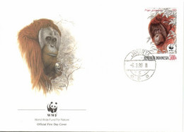 1989 WWF Orángután FDC Mi 1291-1294 - Otros & Sin Clasificación