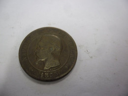 FRANCE - 10 CENTIMES NAPOLEON III De 1855 D LYON Différent ANCRE  Ref  F. 133/25 - 10 Centimes