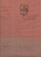 258892 / Bulgaria 1942 - 5+5 (1940) Leva Revenue Fiscaux , Plan For Plumbing A House In Sofia , Bulgarie Bulgarien - Other Plans