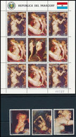 ** 1987 Rubens Festmény Sor + Záróértékek Kisívben Mi 4164-4168 - Andere & Zonder Classificatie