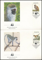 1986 WWF: Majom Sor 4 Db FDC-n Mi 184-187 - Otros & Sin Clasificación