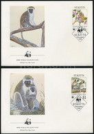 1986 WWF: Etióp Majom Sor Mi 184-187 4 Db FDC-n - Otros & Sin Clasificación