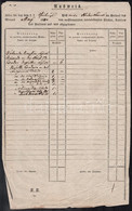1842 Hidasnémeti Postahivatalban Kezelt Portómentes Küldemények Kimutatása - Zonder Classificatie