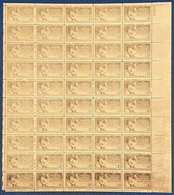 Etats Unis N°519** Brun Fonçé Feuille De 50 Avec Variété D'impréssion Très Usée !! Amusant ! - Unused Stamps