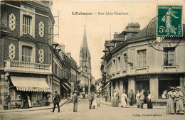 Lillebonne * La Rue Léon Gambetta * Commerce Magasin LEBIGRE - Lillebonne