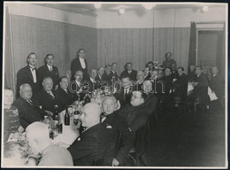 1939 A Cs. és Kir. 50. Gyalogezred Tisztjeinek összejövetele Az Abbázia Kávéházban. 24x17 Cm - Altri & Non Classificati