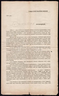 1871 Buda, Magyar Királyi Honvédelmi Miniszter által Kiadott újoncállítási Rendelet - Altri & Non Classificati