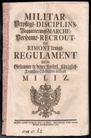 1748. Mária Terézia Rendelete A Hadsereg Toborzási és Elszállásolási Szabályzatáról. Rendelet és A Kihirdetéséről Szóló  - Altri & Non Classificati