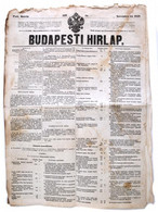 1858 A Budapesti Hírlap November 24. Száma - Zonder Classificatie