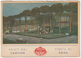 ROMA - SALUTI DAL CAMPING PINETA DI ROMA - VIAGG. 1965 -54997- - Parques & Jardines