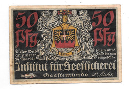 *notgeld Geestemunde 50 Pfennig 412.1/4 Emden - [11] Local Banknote Issues