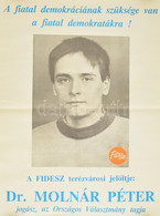 1990 FIDESZ Választási Plakát, Feltekerve, 58×41 Cm - Andere & Zonder Classificatie