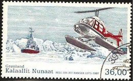 Greenland # 584 - Civil Aviation - Helicopter  - 36.00 Kr  -  2012 - Oblitérés