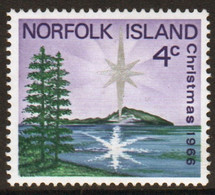 Norfolk Island 1966 Single Stamp To Celebrate Christmas. - Ile Norfolk