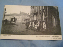 CPA - Acheux (80) - L'Hôtel De Ville - 1915 -  SUP - (EL 18) - Acheux En Amienois