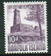 Norfolk Island 1953 Single 10d Stamp From The Definitive Set. - Ile Norfolk