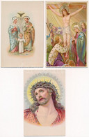 ** 5 Db RÉGI Vallásos Motívum Képeslap, Lithok / 5 Pre-1945 Religious Motive Postcards, Lithos - Sin Clasificación