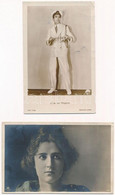 * 4 Db RÉGI Motívum Képeslap: Színész, Hölgy, Gyerek / 4 Pre-1945 Motive Postcards: Actor, Lady, Child - Sin Clasificación