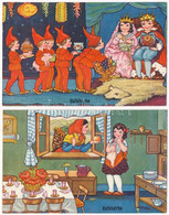 ** Hófehérke - 2 Db Régi Képeslap / Snow White - 2 Pre-1945 Postcards From Margret Boriss (Amag 0417) - Sin Clasificación