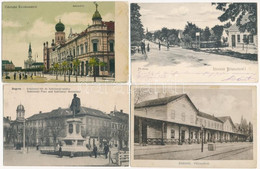 * 4 Db RÉGI Magyar Város Képeslap Jó Minőségben / 4 Pre-1945 Hungarian Town-view Postcards In Good Quality - Sin Clasificación
