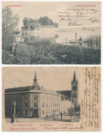 4 Db RÉGI Magyar Város Képeslap Vegyes Minőségben / 4 Pre-1945 Hungarian Town-view Postcards In Mixed Quality - Sin Clasificación