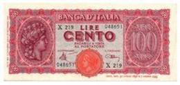 Italia - 100 Lire 1944 - Turrita      ---- - 100 Lire