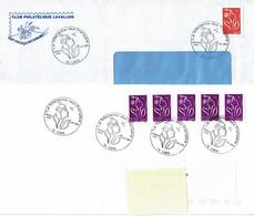 2005 - Oblitération Temporaire  - Cachet LA MARIANNE DES FRANCAIS - Obl. CAEN Et LAVAL - Tijdelijke Stempels