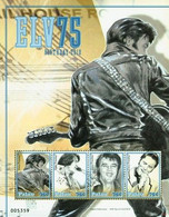 Palau, 2010, Mi 2931-2934, 75th Anniversary Of The Birth Of Elvis Presley, Sheet Of 4, MNH - Elvis Presley