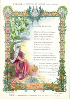 5 Cartes Menu L' Orange A Travers Le Monde Phosphatine Falières Syrie Afrique Bosphore Indoustan Espagne Litho.Goupil - Menükarten