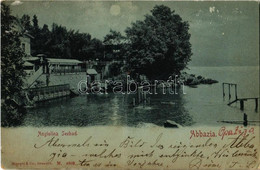 T2/T3 1898 Abbazia, Opatija; Angiolina Seebad / Bath, Beach, Bathers (EK) - Sin Clasificación