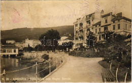 T2/T3 1925 Abbazia, Opatija; Villa Istria Con Bagno Savoia / Villa, Spa, Bath, Seashore. Emiro Fantini (fl) - Sin Clasificación