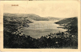 T2/T3 1924 Bakar, Szádrév, Bukar, Bukkari, Buccari; Bucht Von Buccari / General View (gyűrődés / Crease) - Sin Clasificación