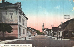 T2/T3 1915 Belovár, Bjelovar; Preradoviceva Ulica Prama Trgu / Street, Square (EK) - Sin Clasificación