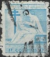 1949 Obligatory Tax. Anti-tuberculosis -Woman And Child - 1c - Blue AVU - Liefdadigheid