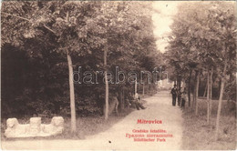 T2/T3 1908 Szávaszentdemeter, Mitrovice, Mitrovitz An Der Save, Sremska Mitrovica; Gradski Setaliste / Park (EK) - Non Classificati