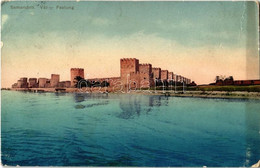 T2/T3 1914 Szendrő, Szemendria, Semendria; Vár / Festung / Castle, Fortress (gyűrődés / Crease) - Non Classificati