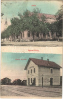 T2/T3 1912 Szentfülöp, Backi Gracac, Filipsdorf; Vasútállomás, Zárda / Nunnery, Railway Station (ázott Sarok / Wet Corne - Non Classificati