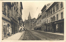 * T2 1927 Graz, Gleisdorfergasse, Strickerei, Tabak, Möbel Fabrik Orowan, Luster Peiker, Spezialhaus, Delikatessen Rauba - Unclassified