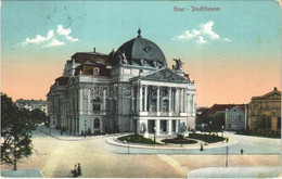 T2/T3 1910 Graz (Steiermark), Stadttheater / Theatre. L. Strohschneider - Non Classificati